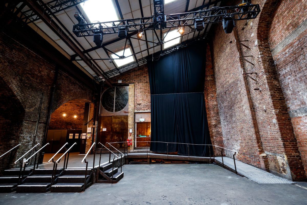 Empty blank canvas venue ready for customization